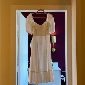 White Reformation dress
